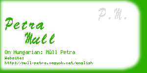 petra mull business card